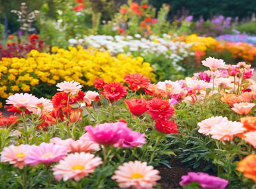 A shot of several developing blooms that showcases annual flowers seed