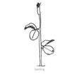 Simple black line drawing of Spencer Princess Elizabeth Sweet Pea seedling on a white background with 'Seedling' text.