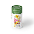 Botanical Interests Songbird Delight Flower Mix Seed Shaker canister with floral design on a white background